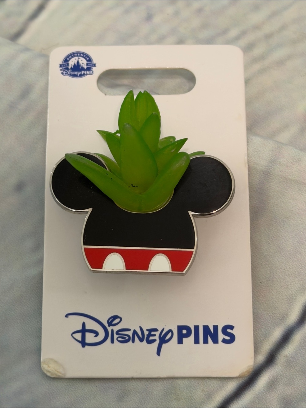 Disney Green Mickey Succulent Enamel Pin - Disney Pins